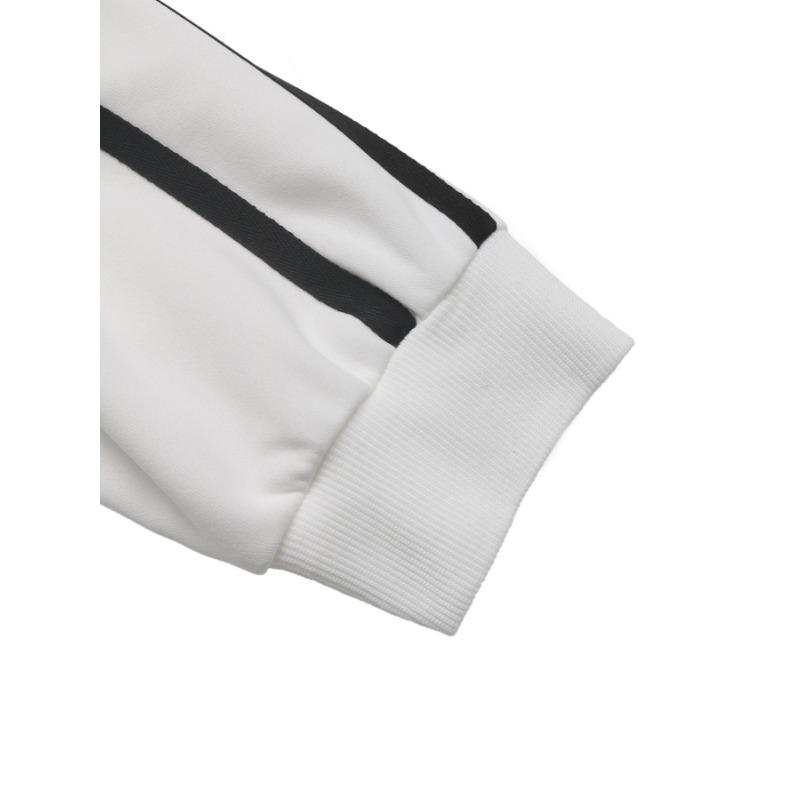 Autumn New Contrast Color Bow Round Neck Long-sleeved Pullover Sweatshirt for Women