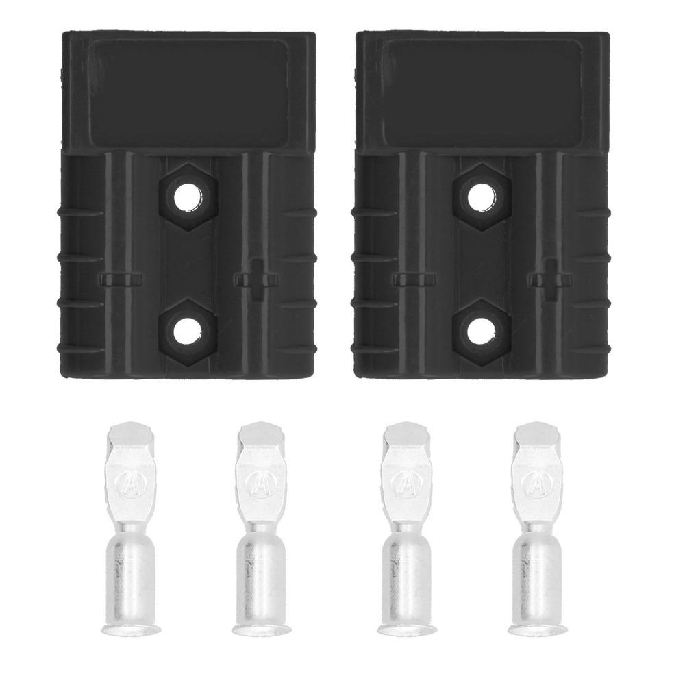 2PCS 50A Battery Connector 600V Lightweight Design Quick Disconnection Plug Quick Connect Disconnec Automotive Battery