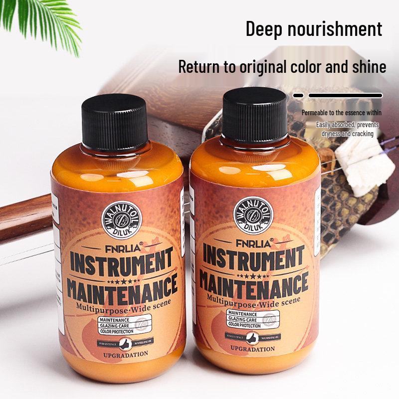 Universal Bright Care Oil for Erhu, Banhu, Gaohu: Anti-Cracking, Cleaning, Polishing, Waxing & Protection for Wood Instruments