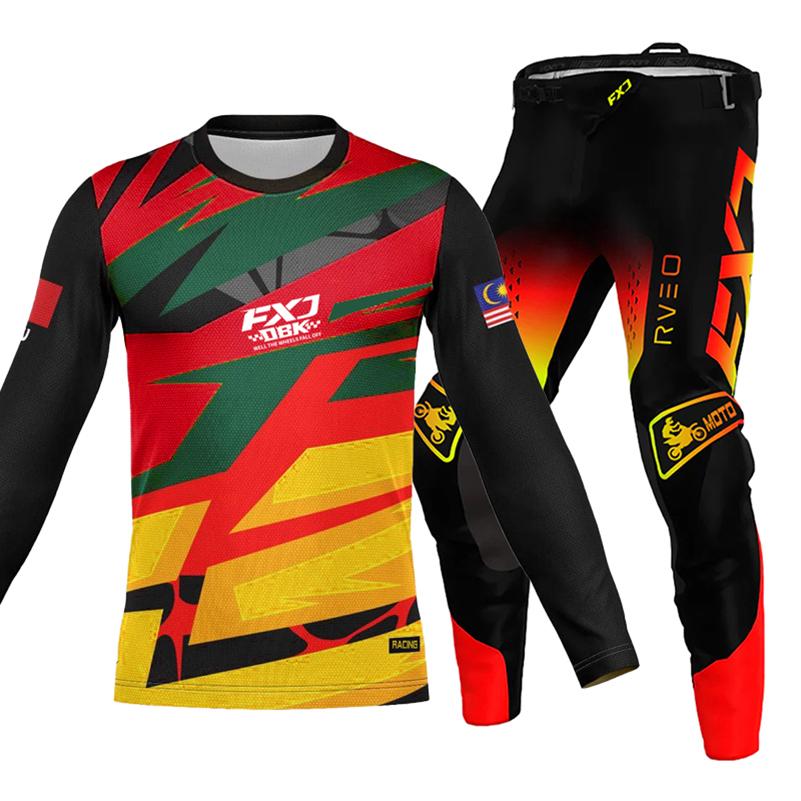 Motokrosová sada pro děti 4 5 6 7 8 9 10 11 12 13 let Mladé dítě Motocykl chlapec dívka Dres Sady kalhot závodní kombinéza Off-road Enduro MX MTB