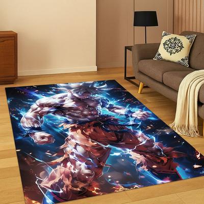 3D Anime D-Dragon Ball Gamer Cartoon Teppich für Schlafzimmer Wohnzimmer Sofa Fußmatte Heimdekor, Kinder Spielbereich Teppich Rutschfest Geschenk