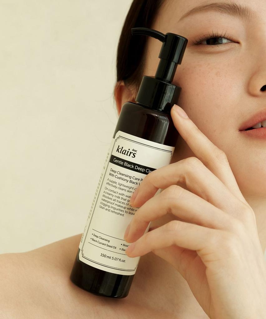 Gentle Black Deep Cleansing Oil Duo (150ml + 150ml) + Unsens Toner 30ml Miniature