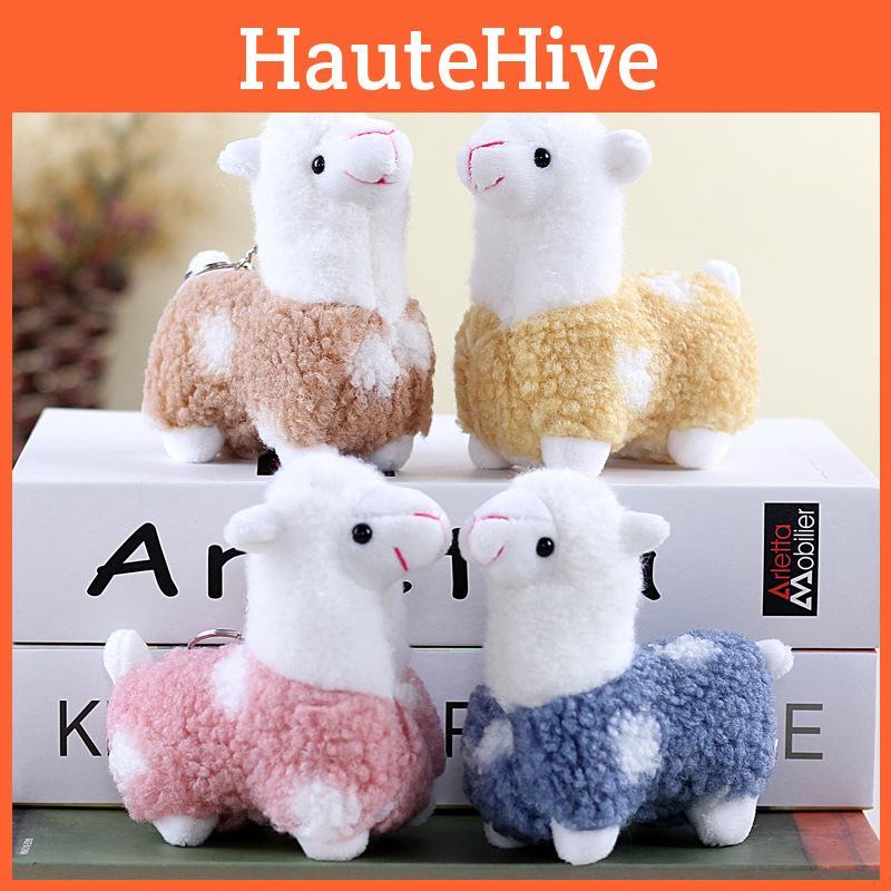 Sweet Little Alpaca Plush Keychain Darling 12cm Stuffed Animal Bag Charm