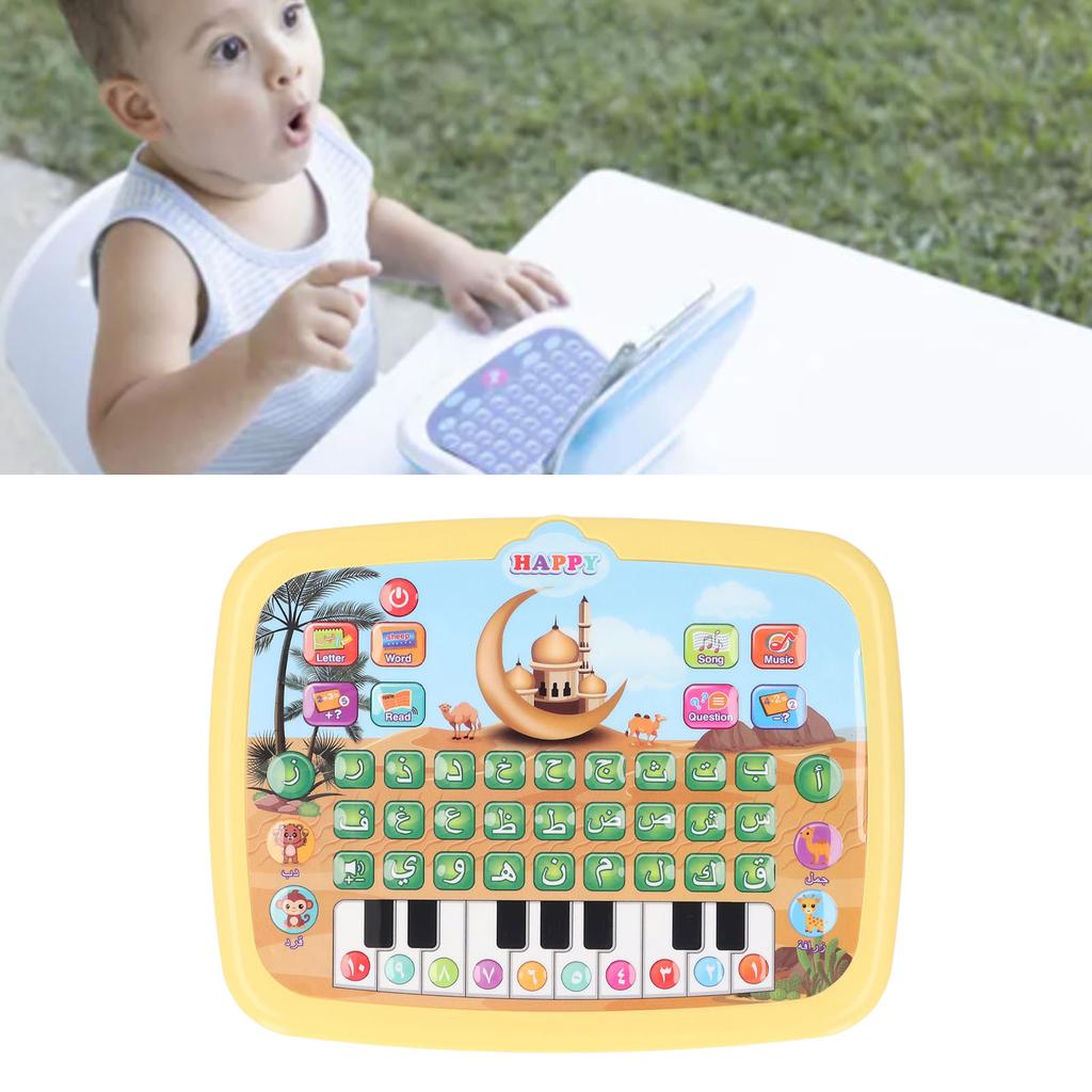Child Arabic Learning Reading Machine Intelligent Educational Toy 28 Alphabet Words 10 Number Electronic Arabic Learning Book