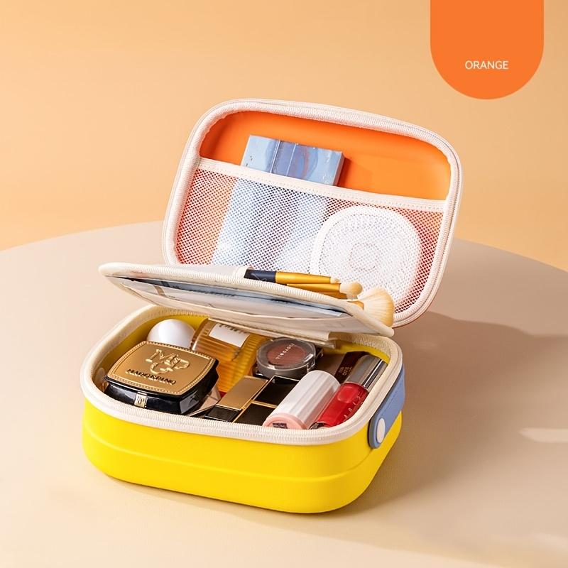 Multi-Zone Hard Shell EVA Makeup Bag Waterproof Portable Travel Cosmetic Organizer Case Shockproof Toiletry Storage Pouch