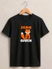 Zero Given Fox Funny T-Shirt, Cute Animal Graphic Unisex Humor Tee Top