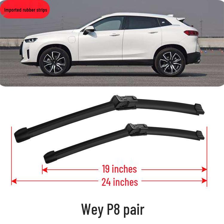 Wey VV5 VV6 P8 Frameless Front Wiper Blade & Quiet Rear Wiper Accessory