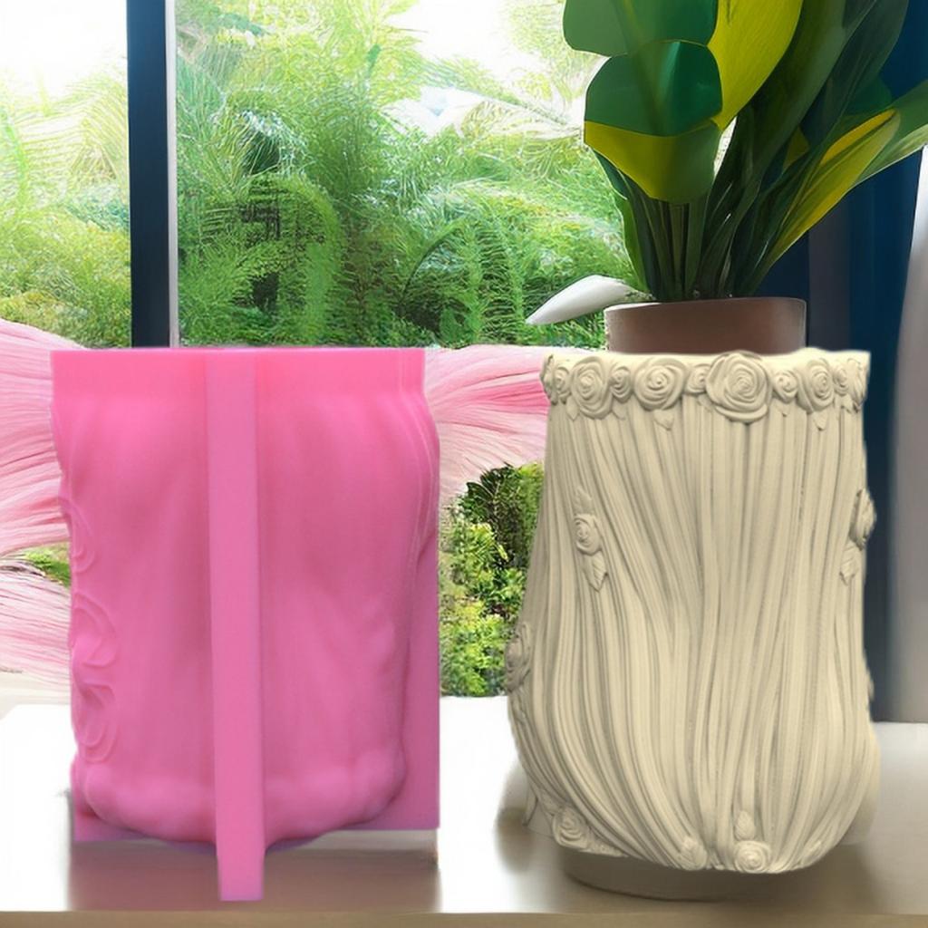 Goddess Gypsum Flower Pot Silicone Resin Mold Epoxy Resin Casting Mold Succulent Vase Cement Mold Candle Holder Mold