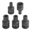 5PCS Square Drive Tap Sockets Compatible with For Electric Driver Wrenches