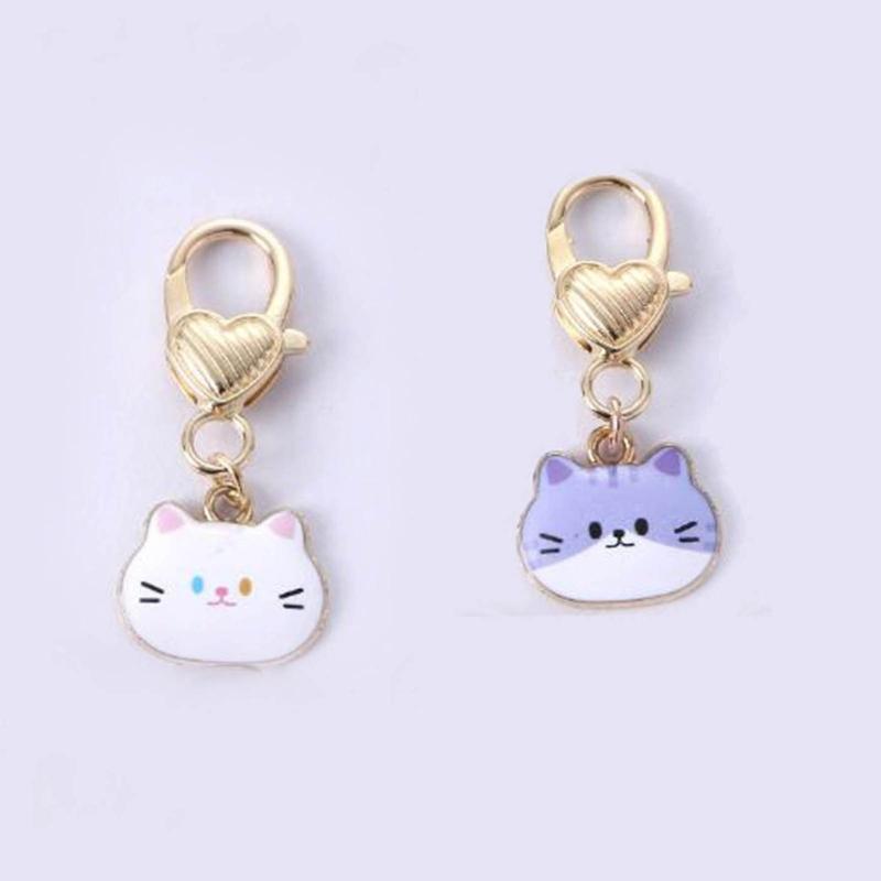 5 uds./juego Marcadores de Puntos de Ganchillo Esmaltados de Gato Accesorios de Costura Ganchos de Ganchillo Metálicos Herramientas de Tejido para Marcar Manualidades DIY