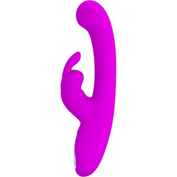 Vibromasseur - PRETTY LOVE - LAMAR LAPIN - Violet - Silicone médical - Rechargeable