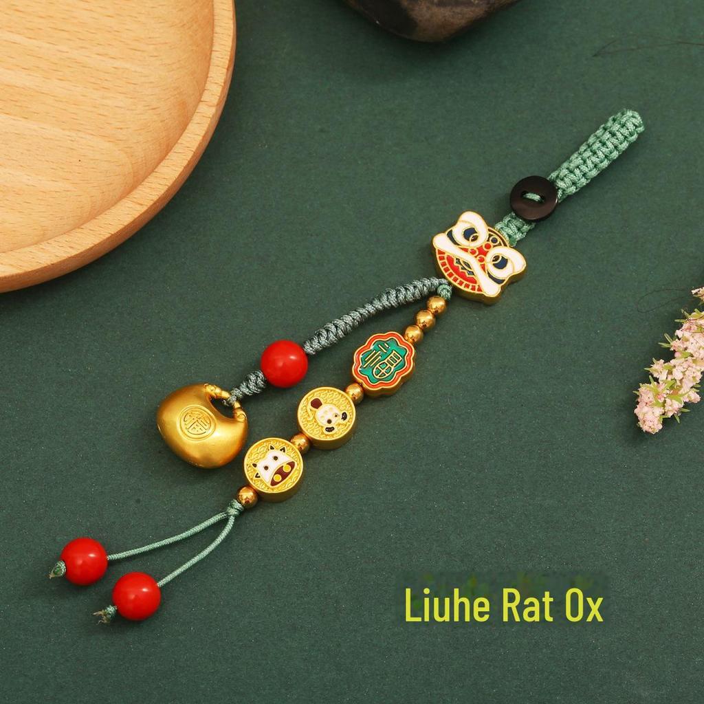 Twelve Zodiac Multi-Function Gold Keychain Pendant
