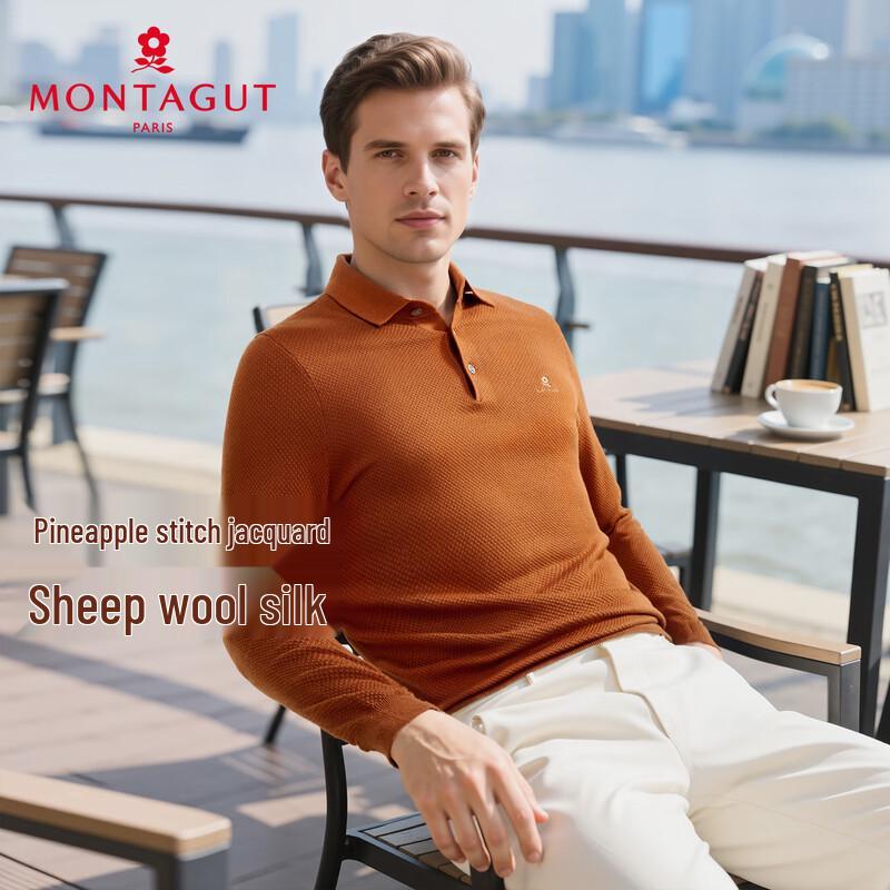 MONTAGUT Herr Ullblandning Polotröja