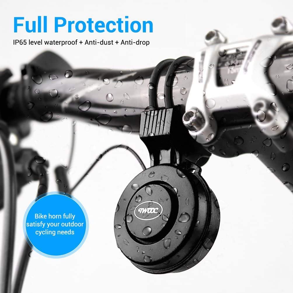 Bike Bell Charging Speaker USB Recharged Mini Electric Bike Horn 4 Modes Cycling Electric Bicycle Accessories for Scooter,
