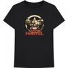 Captain Marvel Unisex Adult Star Cotton Logo T-Shirt