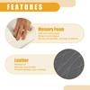Partuto 31x16x5cm Universal Car Armrest Box Pad Car Armrest Booster Pad Waterproof Faux Leather Gray 1pc 12.20"x6.30"x1.97" - -