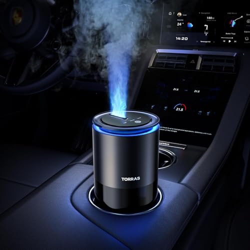 

TORRAS Car Aroma , White Musk, Anti-Clog, Patent Large Mouth, Atmosphere Light, Automatic usually чёрный