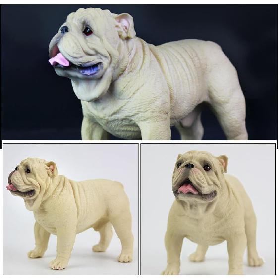 Cabilock Adorable Simulated Dog Figurine High-Grade Plastic Dog Model for Home Decoration and Collectibles Lightweight