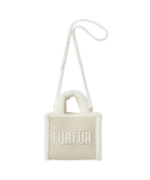 Furfur Mouton Logo Tote Bag RWGB254505 IVR Women's