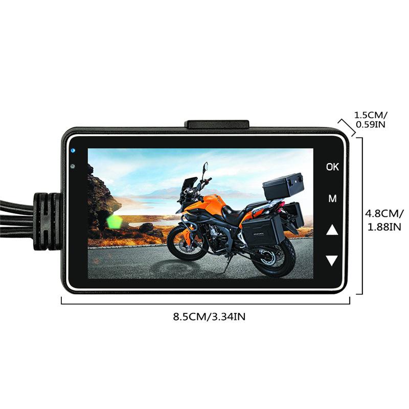 Motorcycle Driving Recorder High-definition Night Vision 720P Dual Lens Waterproof Camera Car Driving Recorder