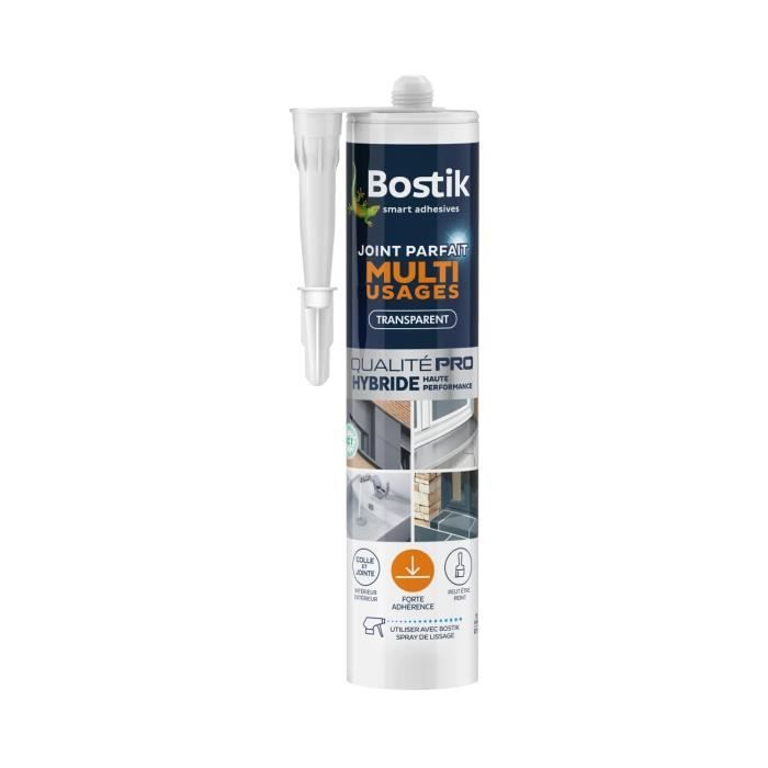 Mastic Étanchéité Joint Parfait Multi-Usages BOSTIK Transparent Forte Adhérence Intérieur et Extérieur - cartouche 280 ml