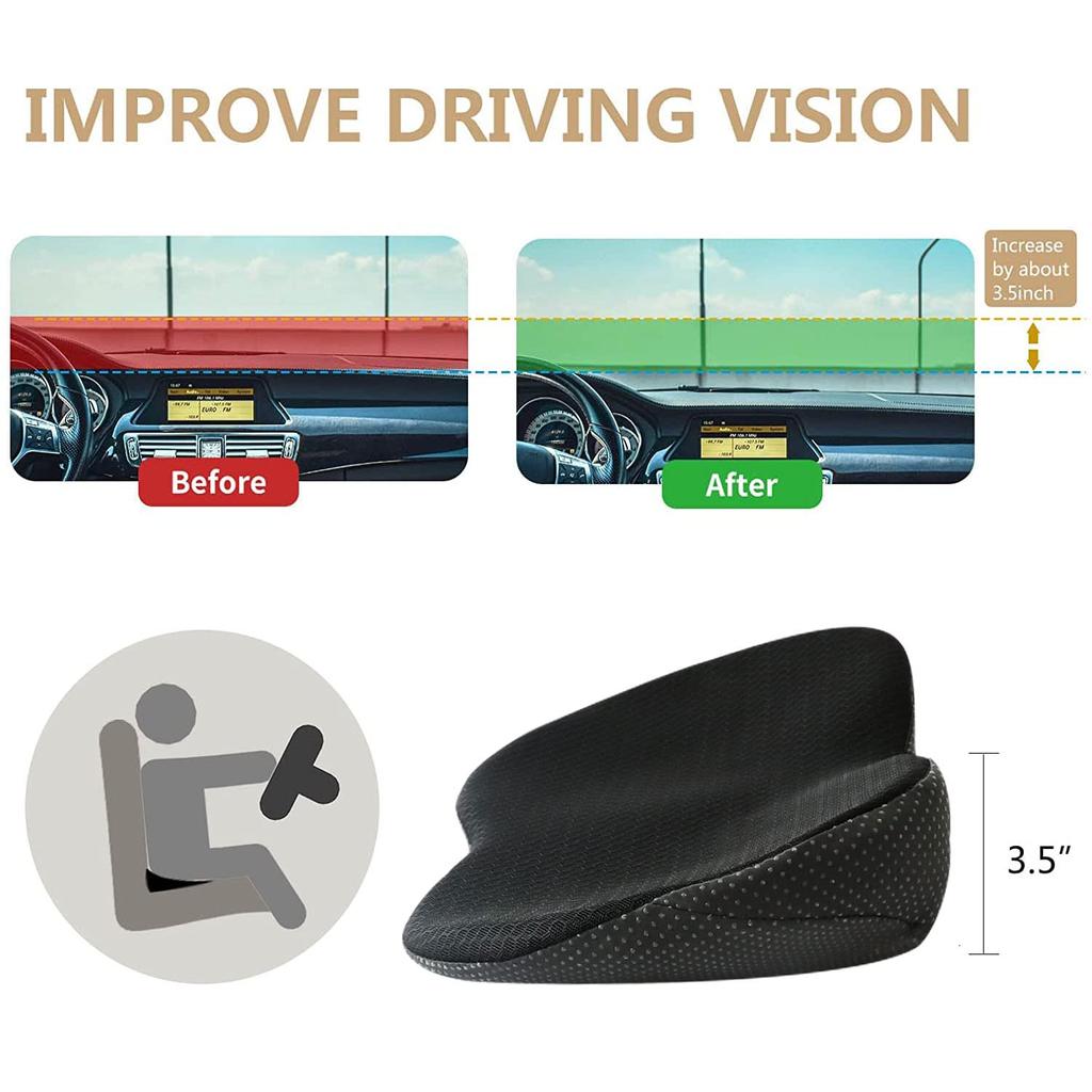 1ks podložka autosedačky z paměťové pěny zmírňuje ischias a bolesti dolní části zad při řízení