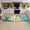 Tropical Plant Illustration Pattern Home Kitchen Floor Mat Door Front Decoration Floor Mat