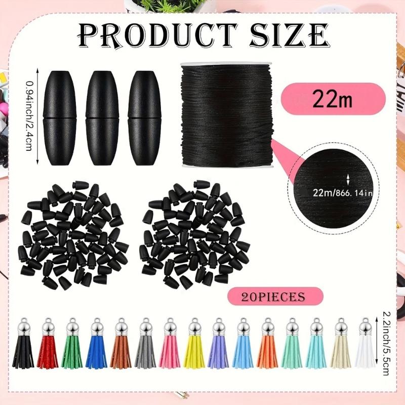 91pcs O Shaped Rings Beadable Silicone Circles with Holes for Pendants and Keychains Practical Keychain Accessories
