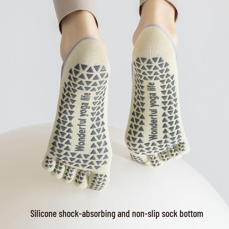 Non-Slip Five-Finger Yoga & Pilates Toe Socks for Indoor Fitness Training
