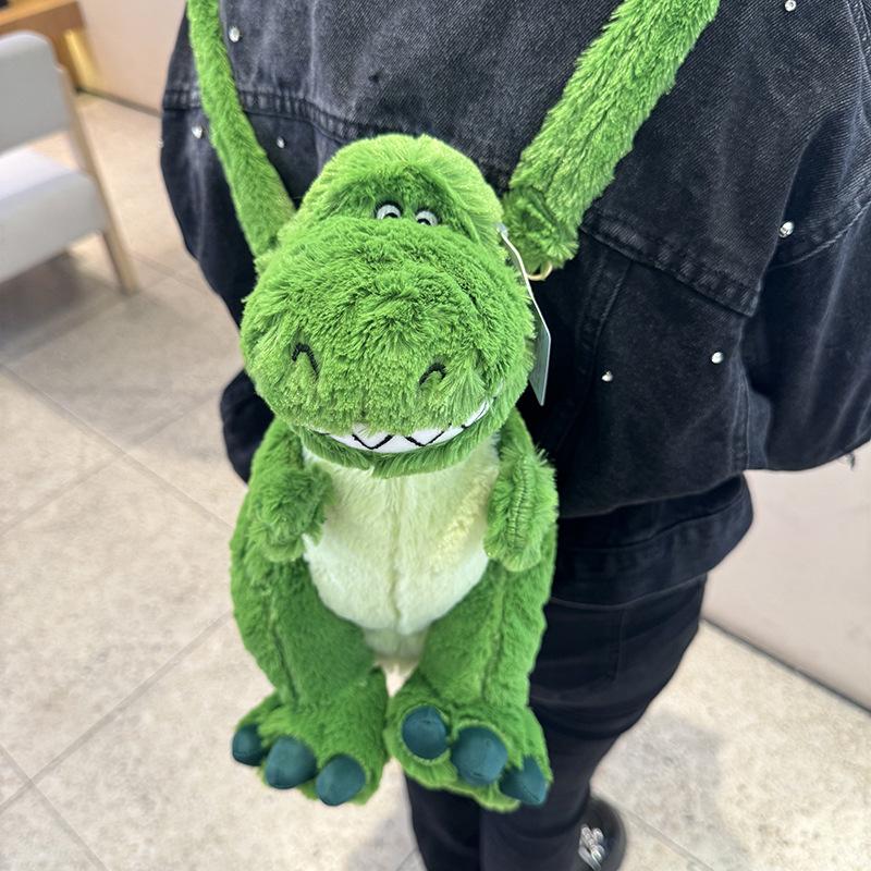 Neuer authentischer Hugging Dragon-Plüsch-Rucksack mit Dinosaurier-Anhänger, Puppengeschenk, superweiches Plüsch, hautfreundliches Geschenk für Mädchen
