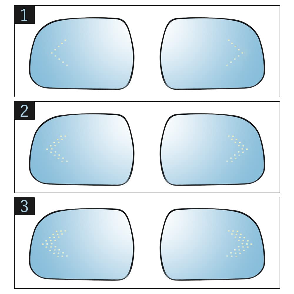 Blue lens door mirrors for and Estima Alphard, Vellfire, (20 series).