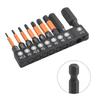 High Hardness Screwdriver Bits Electric Screwdriver Orange 50mm Length Alloy Steel H1.5-H10 Hex Screwdriver Bit