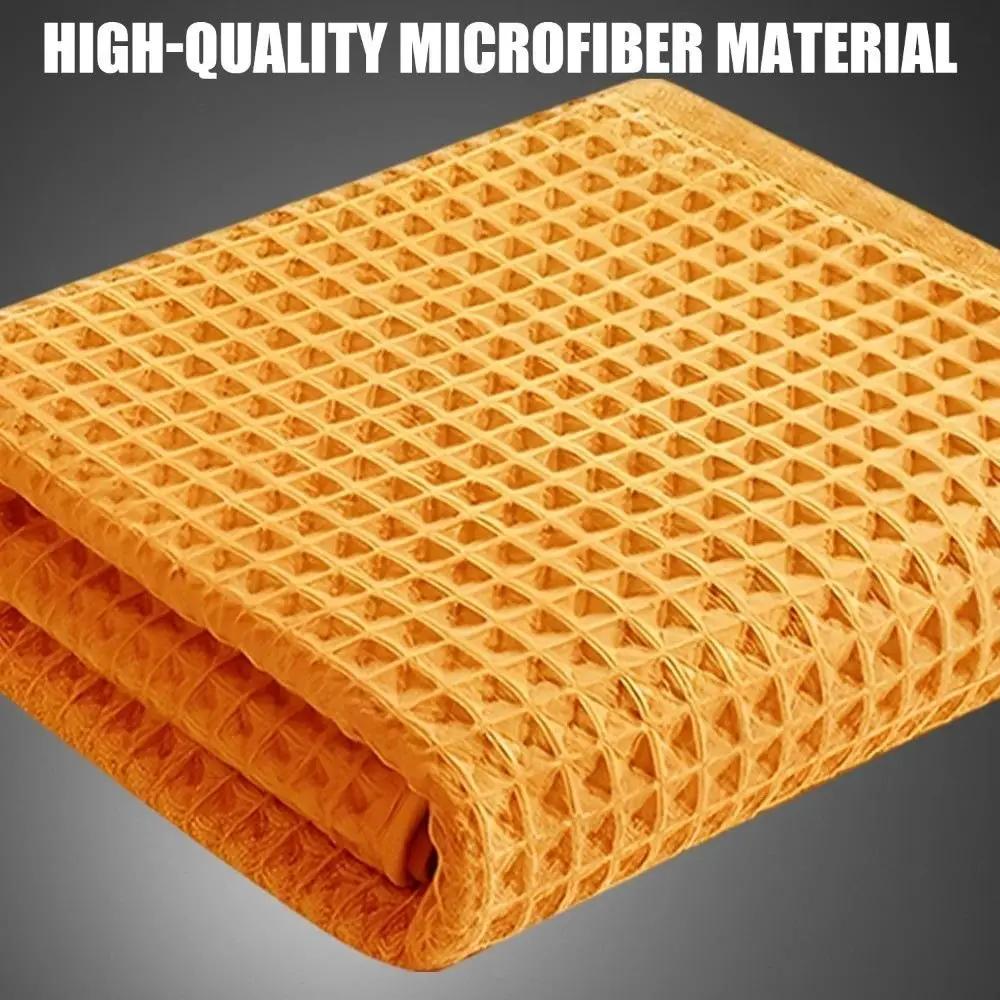 Hediyeler Waffle Dokuma Araba Temizleme Bezi Mikrofiber Oto Temizlik Aksesuarları Güçlü Su Emici Havlular Pencere Temizleme Silme