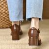 French Retro Square Head Thick Heel Pig Cage Sandals 2025 Spring and Summer Foreign Trade New Bag Bag Heel Fashion Women's Sandals