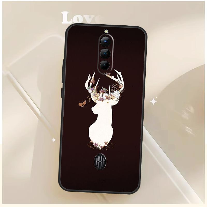 Animal Deer Art Case For ZTE Nubia Red Magic 11 10 10S Pro Plus 8S 9S 8 9 Pro 6S 7S For RedMagic 10 Air Cover