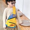 Fashion Children Shoulder Bag With Color Block Design For Casual School Outings