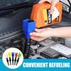 Flexible Car Fuel Funnel, Retractable Plastic Automotive Oil Exchange Funnels, Foldable Clasp Gasoline Funnels, Universal Draining Tool For Cars And