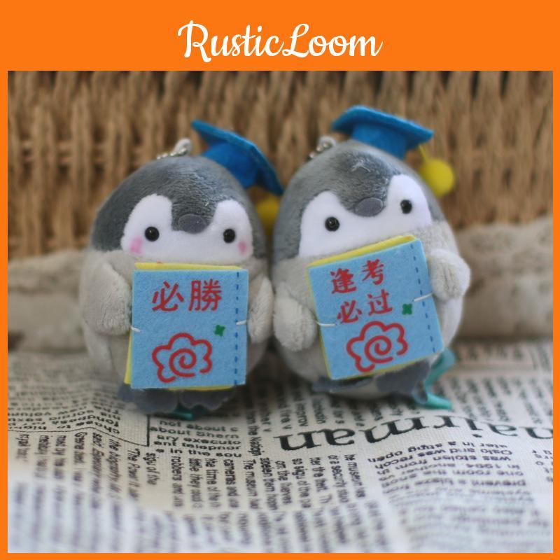 Păpușă de Pluș Pinguin Adorabil Jucărie Agățată Pentru Genți Breloc Desen Animat Cadou Iubitor de Pinguini