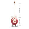 4Pcs Christmas Felt Fawn Pendant Elk Charm Christmas Tree Personalized Hanging Decorations Party Holiday Decor