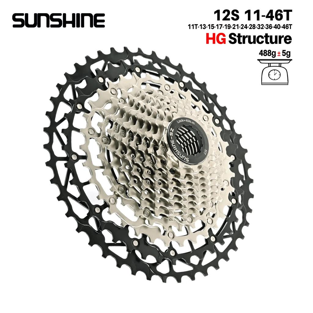 Hg 12 Speed Cassette Lightweight Mtb K7 12-Speed 11 42T 44T 50T 52T Sprocket 12V 42 44 50 Mountain Bike Flywheel