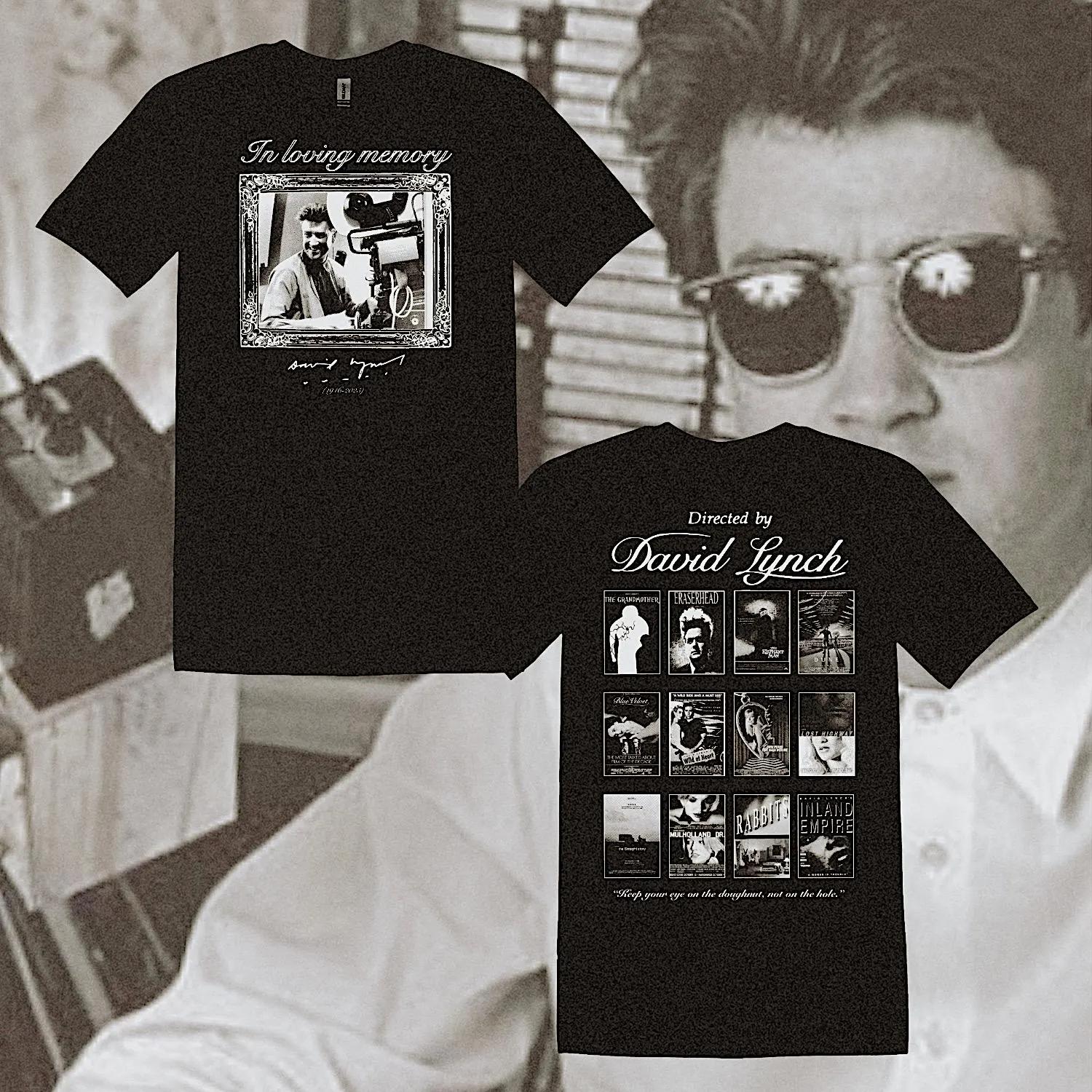 

David Lynch Tshirt loose fit casual retro style heavyweight pure cotton allseason streetwear harajuku vintage t shirt 4XL