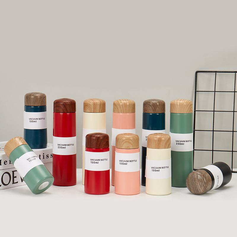 150ml Mini-Taschenthermosflasche, tragbare Edelstahl-Vakuumflasche mit Tee-Ei, Thermoskanne, Straght Cup