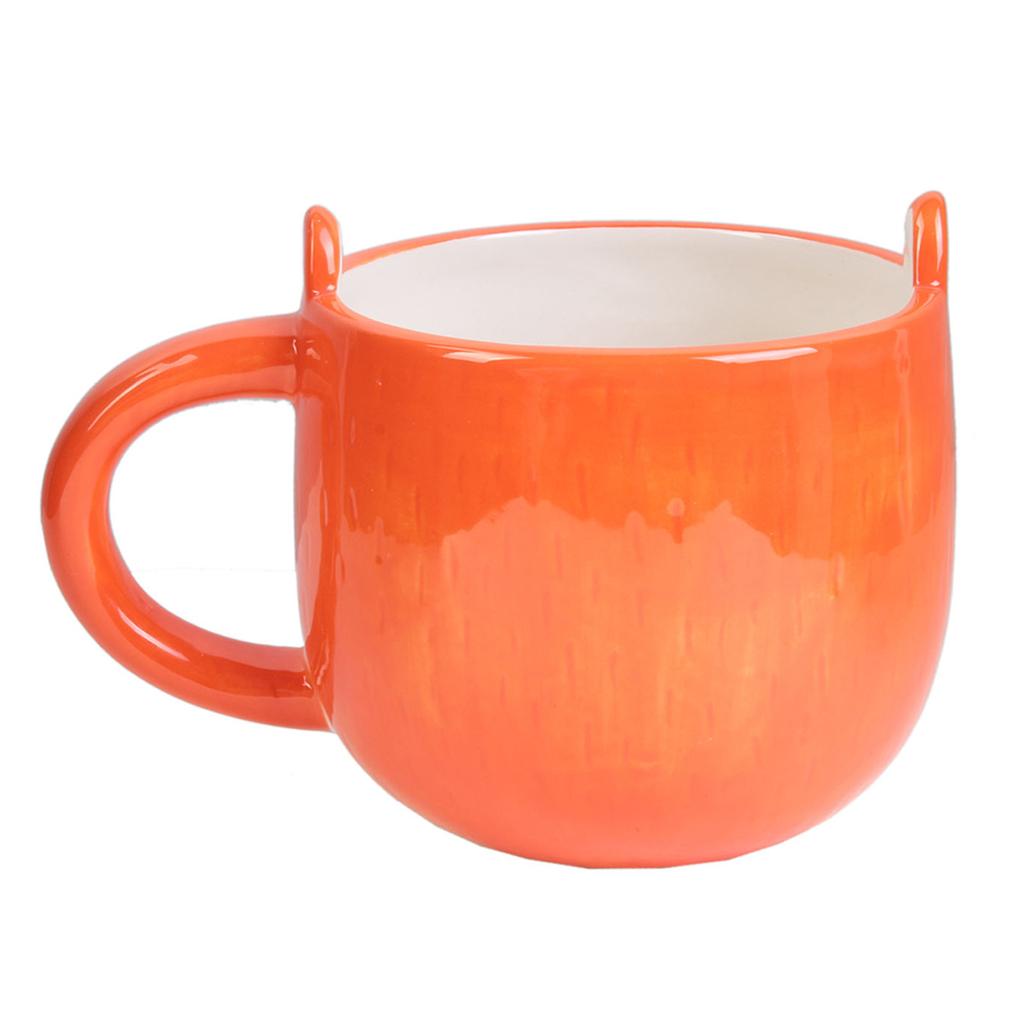 Les Trésors De Lily [A2272] - Ceramic Mug 'Fox' Orange - 10x10 Cm (40 Cl)