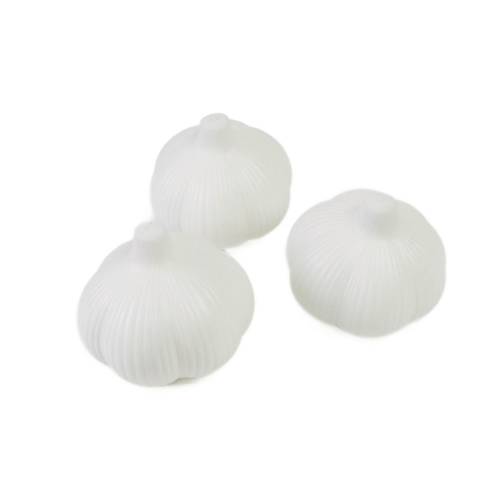 

3pc Realistic Garlic Stress Relief Toys Set Soft Squishy Simulation Vegetable Sensory Fidget Toys for Stress Anxiety and Focus One Size