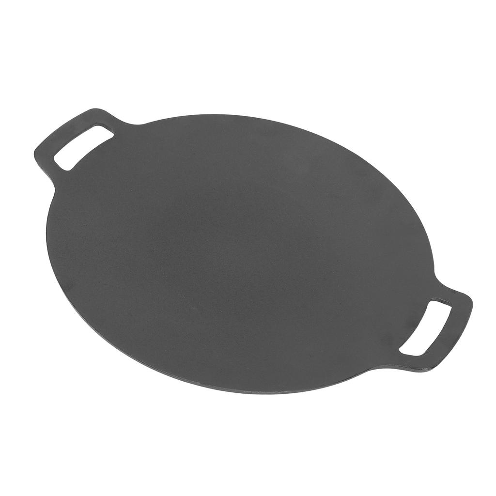 Korean BBQ Grill Pan Round Griddle Grill Pan Stovetop Induction Home Outdoor Korean Barbecue Plate with Bag 11.8in Diameter