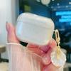 Bling Glitter Clear With Shell Pendant Earphone Cover For Apple AirPods Pro 3 2 Air Pods 4 2 1 Soft Transparent Protective Case
