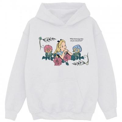 Girls Alice In Wonderland What Kind Of Garden Hoodie