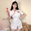 Erotic Lingerie Nurse Juggs Deep V Hot Cosplay Pure Desire Uniform Passion Bed Flirting Cos