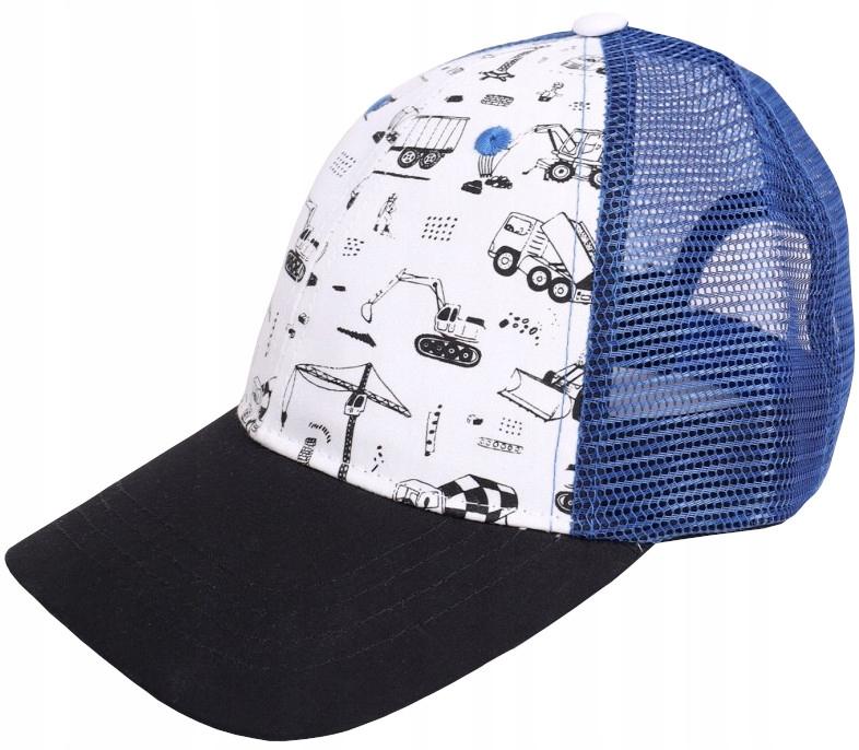 Boy' white baseball cap YO! EXCAVATORS 46/50 Ł030j