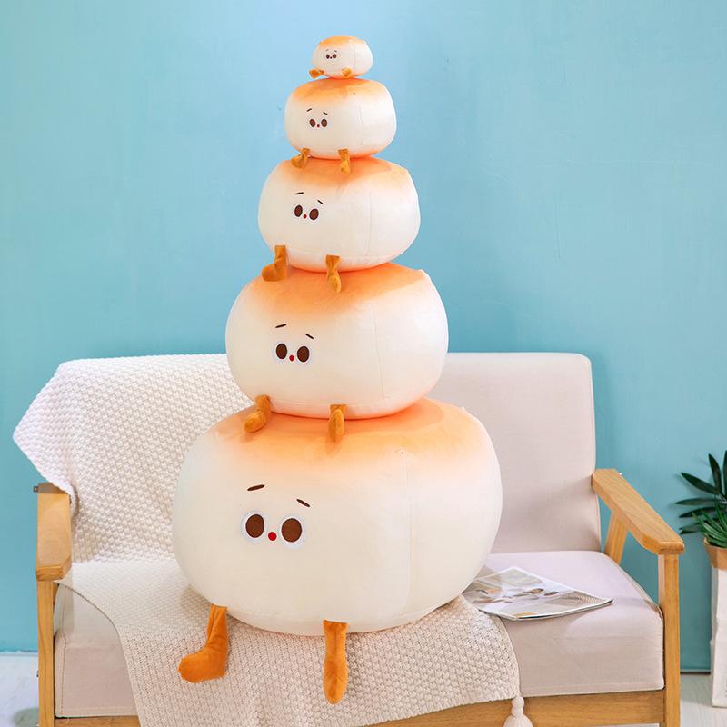 Niedliches gedämpftes Brötchen Kissen Sofa Bett Halten Schlafdumplings Puppe Superweiches Plüschtier Puppe Geschenk